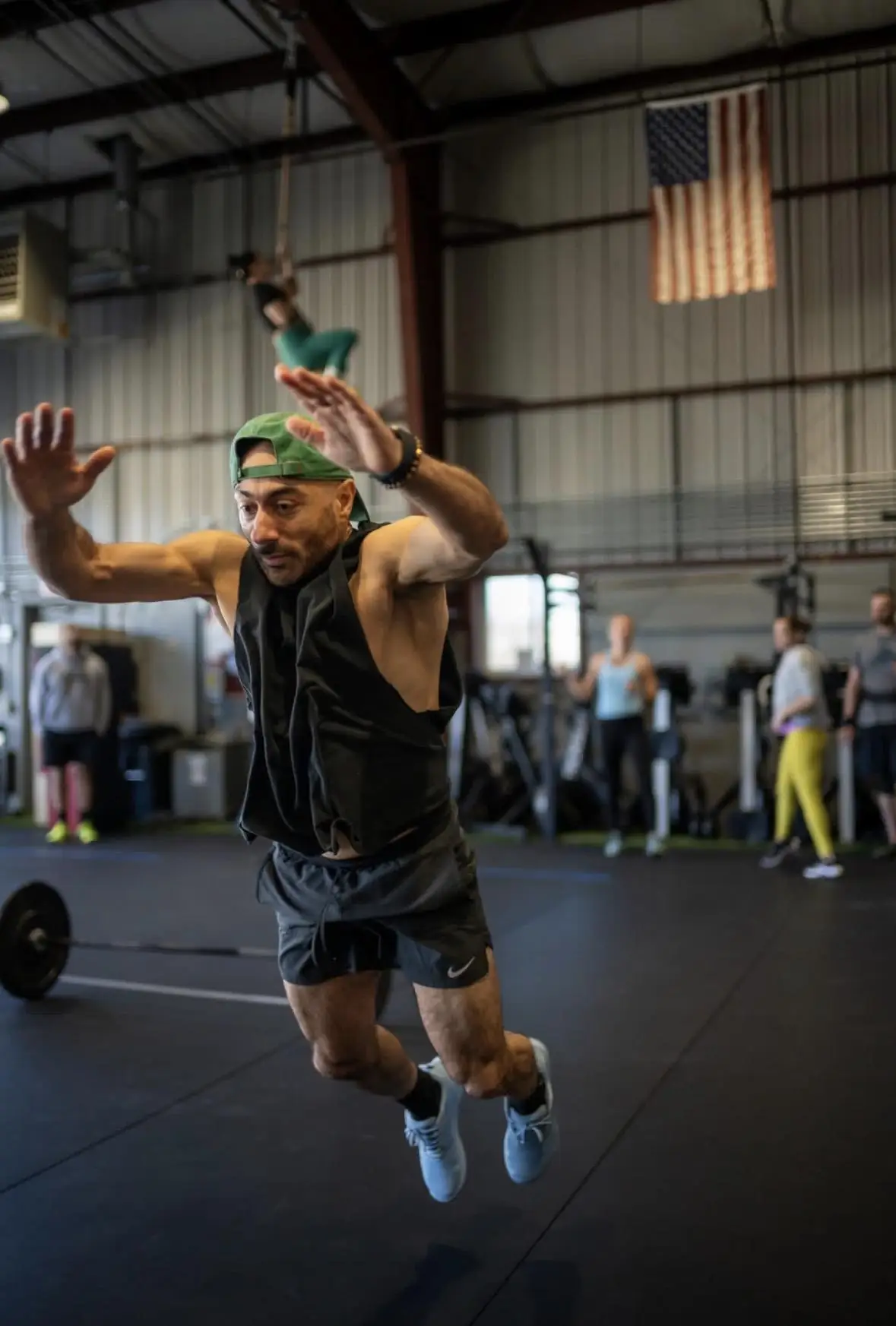 Action shot in the gym